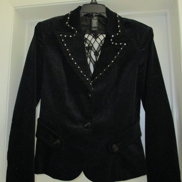 BISOU BISOU Black Lined Jacket - Small - Picture 1 of 15